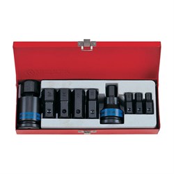 Набор ударных торцевых насадок 3/4", HEX, 10-32 мм, 11 предметов KING TONY 6411MP TONY - фото 719156