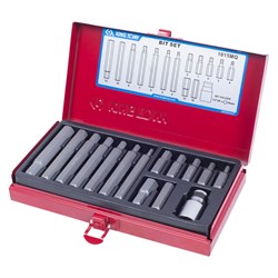 Набор вставок (бит) 10 мм, Hex, 4-12 мм, 15 предметов KING TONY 1015MQ TONY - фото 719157