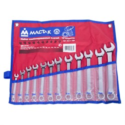 Набор комбинированных ключей, 8-22 мм, 12 предметов МАСТАК 0211-12P 0211-12P - фото 719189