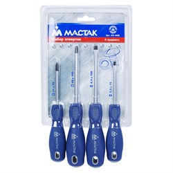 Набор отверток, 4 предмета МАСТАК 04-4HB 04-4HB - фото 719236