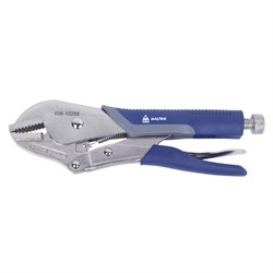 Зажим с фиксатором 250 мм, с прямыми губками МАСТАК 036-10250H 036-10250H - фото 719376