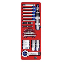 Набор демонтажный с ударной отверткой, ложемент, 24 предмета МАСТАК 5-19424 5-19424 - фото 719408