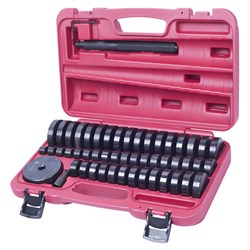 Набор оправок для монтажа и демонтажа подшипников, 18-74 мм, кейс, 49 предметов МАСТАК 100-20049C 100-20049C - фото 719419