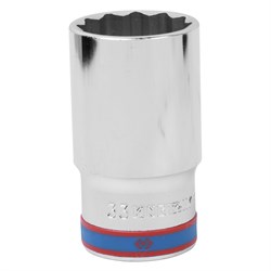 Головка торцевая глубокая двенадцатигранная 1/2", 33 мм KING TONY 423033M TONY - фото 719539