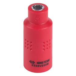 Головка торцевая диэлектрическая шестигранная 1/4", 5 мм KING TONY 2335VE05M TONY - фото 719633