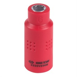 Головка торцевая диэлектрическая шестигранная 1/4", 6 мм KING TONY 2335VE06M TONY - фото 719634