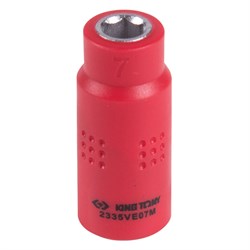 Головка торцевая диэлектрическая шестигранная 1/4", 7 мм KING TONY 2335VE07M TONY - фото 719635