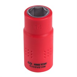 Головка торцевая диэлектрическая шестигранная 1/2", 14 мм KING TONY 4335VE14M TONY - фото 719648