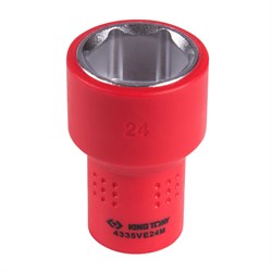 Головка торцевая диэлектрическая шестигранная 1/2", 24 мм KING TONY 4335VE24M TONY - фото 719657