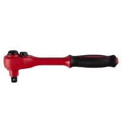 Трещотка диэлектрическая 1/2", 250 мм, 24 зубца, флажковая с кнопкой KING TONY 4771VE-10 TONY - фото 719679