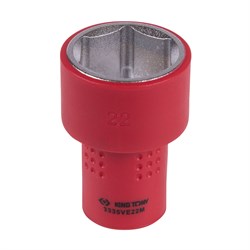 Головка торцевая диэлектрическая шестигранная 3/8", 22 мм KING TONY 3335VE22M TONY - фото 719733