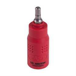 Насадка (бита) торцевая диэлектрическая 1/4", HEX, 4 мм, L = 54 мм KING TONY 2035VE04 TONY - фото 719740