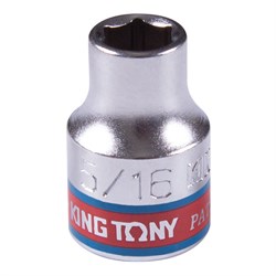 Головка торцевая стандартная шестигранная 3/8", 5/16", дюймовая KING TONY 333510S TONY - фото 719800