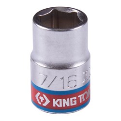 Головка торцевая стандартная шестигранная 3/8", 7/16", дюймовая KING TONY 333514S TONY - фото 719803