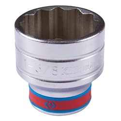 Головка торцевая стандартная двенадцатигранная 1/2", 1-3/8", дюймовая KING TONY 433044S TONY - фото 719836