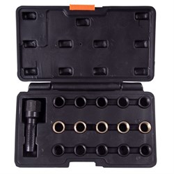 Метчик для восстановления свечной резьбы, набор ремонтных вставок (футорок), кейс, 16 предметов AFFIX AF10312116C AF10312116C - фото 719896