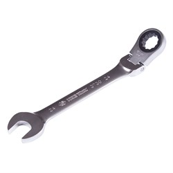 Ключ трещоточный комбинированный с шарниром 24 мм KING TONY 373024M TONY - фото 720022