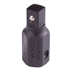 Переходник ударный 22 мм>1/2", с шариковым фиксатором KING TONY 195404R TONY - фото 720077