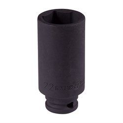 Головка торцевая ударная глубокая шестигранная 3/8", 22 мм KING TONY 343522M TONY - фото 720141