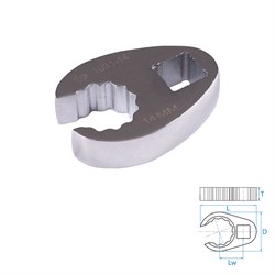 Ключ разрезной (воронья лапка) 14 мм, 3/8" KING TONY 1031-14R TONY - фото 720280