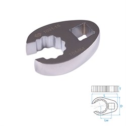 Ключ разрезной (воронья лапка) 15 мм, 3/8" KING TONY 1031-15R TONY - фото 720281