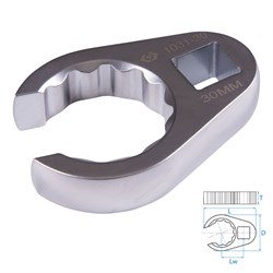 Ключ разрезной (воронья лапка) 30 мм, 1/2" KING TONY 1031-30R TONY - фото 720290