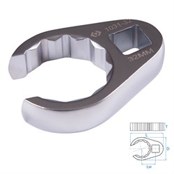 Ключ разрезной (воронья лапка) 32 мм, 1/2" KING TONY 1031-32R TONY - фото 720291