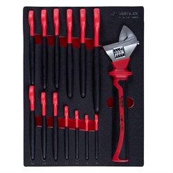 Набор рожковых диэлектрических ключей, 8-24 мм, ложемент, 14 предметов KING TONY 9-901VE14MRV TONY - фото 720370