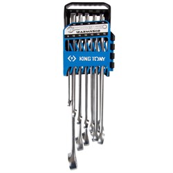 Набор комбинированных ключей, 8-22 мм, 12 предметов KING TONY 12A2MRS02 TONY - фото 720469