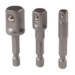 Набор адаптеров для торцевых головок, 1/4">1/4", 3/8", 1/2", 3 предмета KING TONY 9103PR TONY - фото 720471