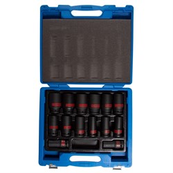 Набор ударных глубоких торцевых головок 3/4", шестигранные, 3/4"-1-5/8", 14 предметов KING TONY 6414SP TONY - фото 720472