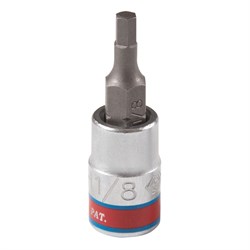 Насадка (бита) торцевая 1/4", Hex, 1/8", L = 37 мм KING TONY 203504S TONY - фото 720478