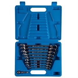 Набор комбинированных трещоточных ключей, 8-19 мм, кейс, 13 предметов KING TONY 132A13MR TONY - фото 721264