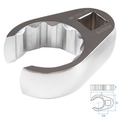 Ключ разрезной (воронья лапка) 50 мм, 3/4" KING TONY 1031-50R TONY - фото 721409