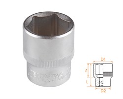 Головка торцевая стандартная шестигранная 1/2", 24 мм AFFIX AF00040024 AF00040024 - фото 721556