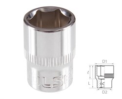 Головка торцевая стандартная шестигранная 3/8", 13 мм TOLSEN TT16313 TT16313 - фото 721589