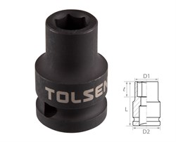 Головка торцевая ударная шестигранная 1/2", 10 мм TOLSEN TT18210 TT18210 - фото 721764