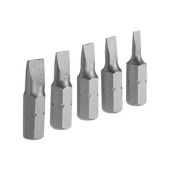 Набор вставок (бит) торцевых 1/4", Slotted, 3-6,5 мм, 25 мм, 5 предметов TOLSEN TT20285 TT20285 - фото 721790