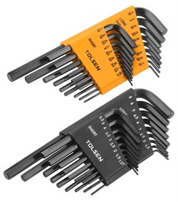 Набор Г-образных шестигранников 1,27-8 мм, 0,05"-5/16", метрические и дюймовые, 36 предметов TOLSEN TT20094 TT20094 - фото 721825