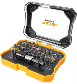 Набор вставок (бит) 1/4", PH, PZ, Hex, Torx, Slotted, TorxTR, Square, 32 предмета TOLSEN TT20377 TT20377 - фото 721857
