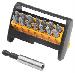 Набор вставок (бит) 1/4", PH, PZ, Torx, 15 предметов TOLSEN TT20365 TT20365 - фото 721859