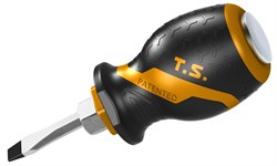 Отвертка SL Tolsen GRIPro ударная SL 6,5 мм, 38 мм TT20138 - фото 721868