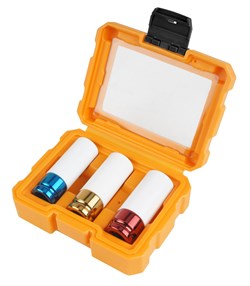 Набор ударных глубоких торцевых головок 1/2", шестигранные, 17, 19, 21 мм TOLSEN TT15510 TT15510 - фото 721903