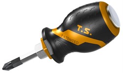 Отвертка крестовая Tolsen GRIPro ударная PH2 x 38 мм TT20140 - фото 721925