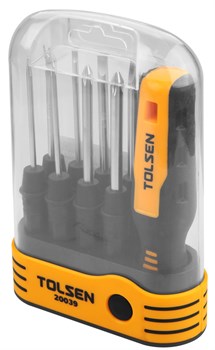 Отвертка с битами Tolsen со сменными жалами 8 в 1 TT20039s - фото 721936