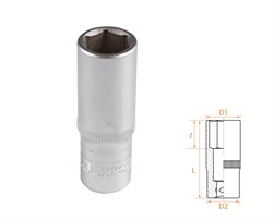 Головка торцевая глубокая шестигранная 3/8", 15 мм AFFIX AF00130015 AF00130015 - фото 722032