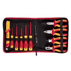 Набор инструментов диэлектрических, 11 предметов, в футляре на молнии TOLSEN TTV83411 TTV83411 - фото 722268