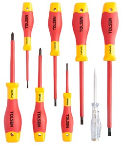 Набор отверток диэлектрических, 8 предметов TOLSEN TTV32408 TTV32408 - фото 722270