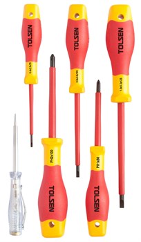Набор отверток диэлектрических, 6 предметов TOLSEN TTV33506 TTV33506 - фото 722271