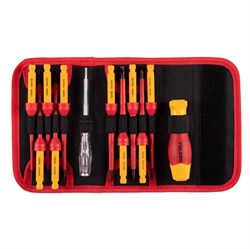 Набор отвертка со сменными вставками диэлектрическими, 12 предметов TOLSEN TTV33212 TTV33212 - фото 722273
